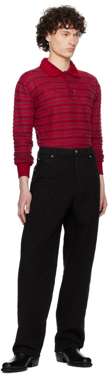 Byxor FERRAGAMO Ferragamo Monogram Five-Pocket Pants Svart | 782902, 3