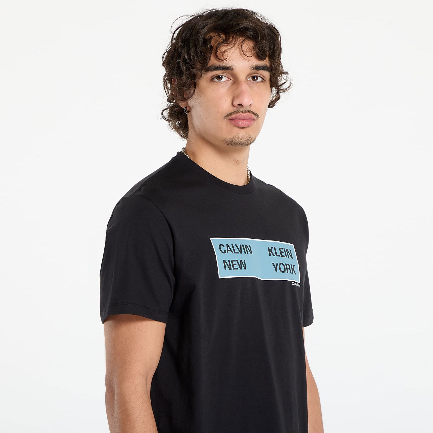 T-shirt CALVIN KLEIN Calvin Klein Jeans SS CK NY Box Graphic Tee Svart | LV04RD816G UB1, 1