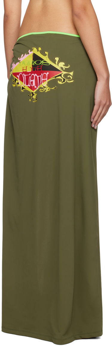 Kjol Ottolinger Ottolinger Wrap Maxi Skirt Grön | 501003, 2