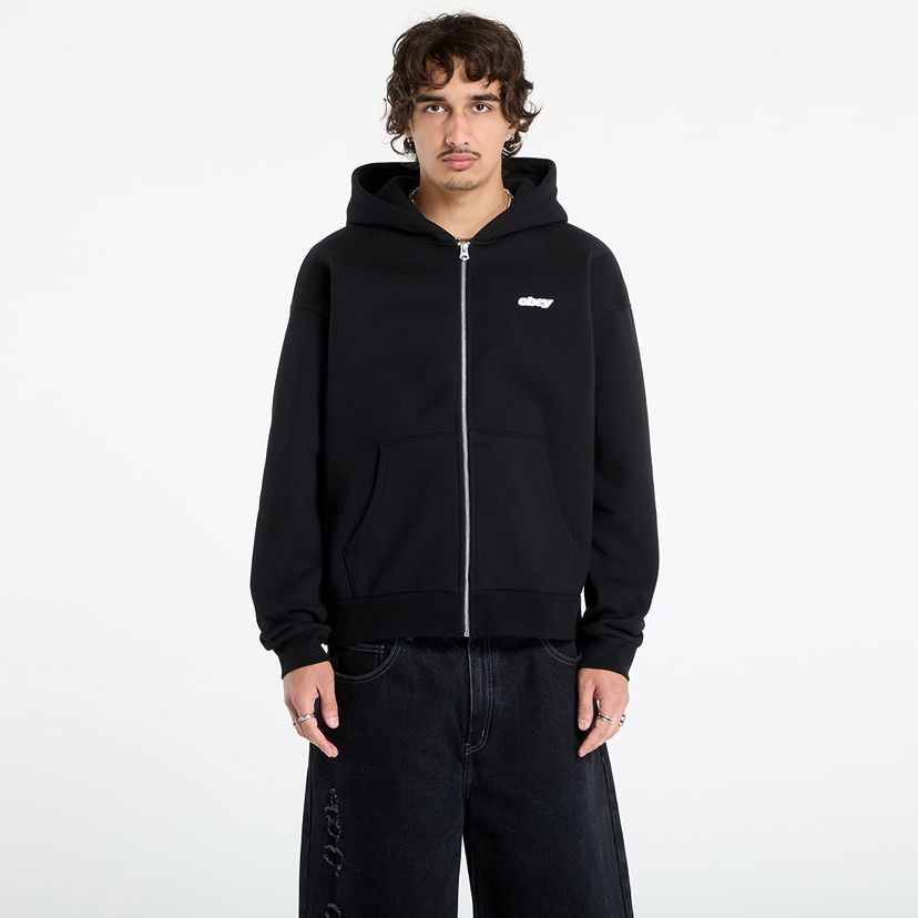 Sweatshirt OBEY OBEY Gaze Extra Heavy Zip Hoodie Svart | 112460030-BLK