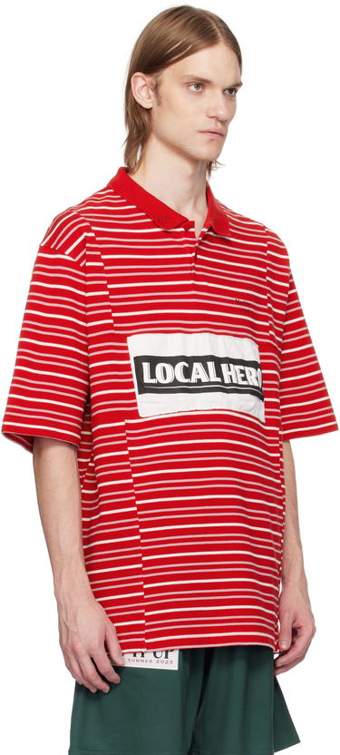 Polotröja Martine Rose Martine Rose Oversized Panelled Polo Röd | 643JE02104M, 1