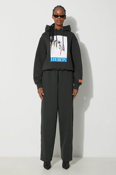 Träningsbyxor HERON PRESTON Sweatpants With Print Svart | HWCH006F23JER0011001, 1
