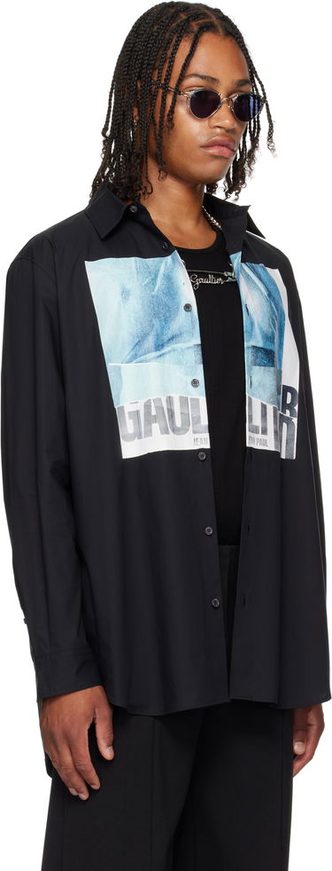 Skjorta Jean Paul Gaultier Jean Paul Gaultier Oversized 'Water' Shirt Svart | 25/03-U-ST030-W014P-0055, 1