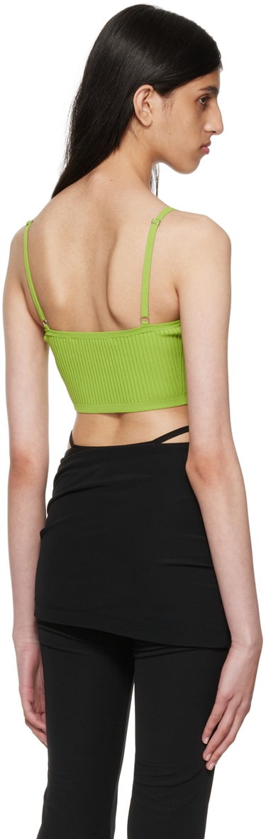 Crop top Helmut Lang Helmut Lang Rib Knit Camisole Grön | M04HW701, 2