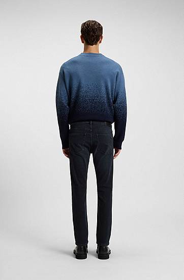 Jeans BOSS Delaware slim-fit jeans in soft-motion denim Svart | 50549503, 1