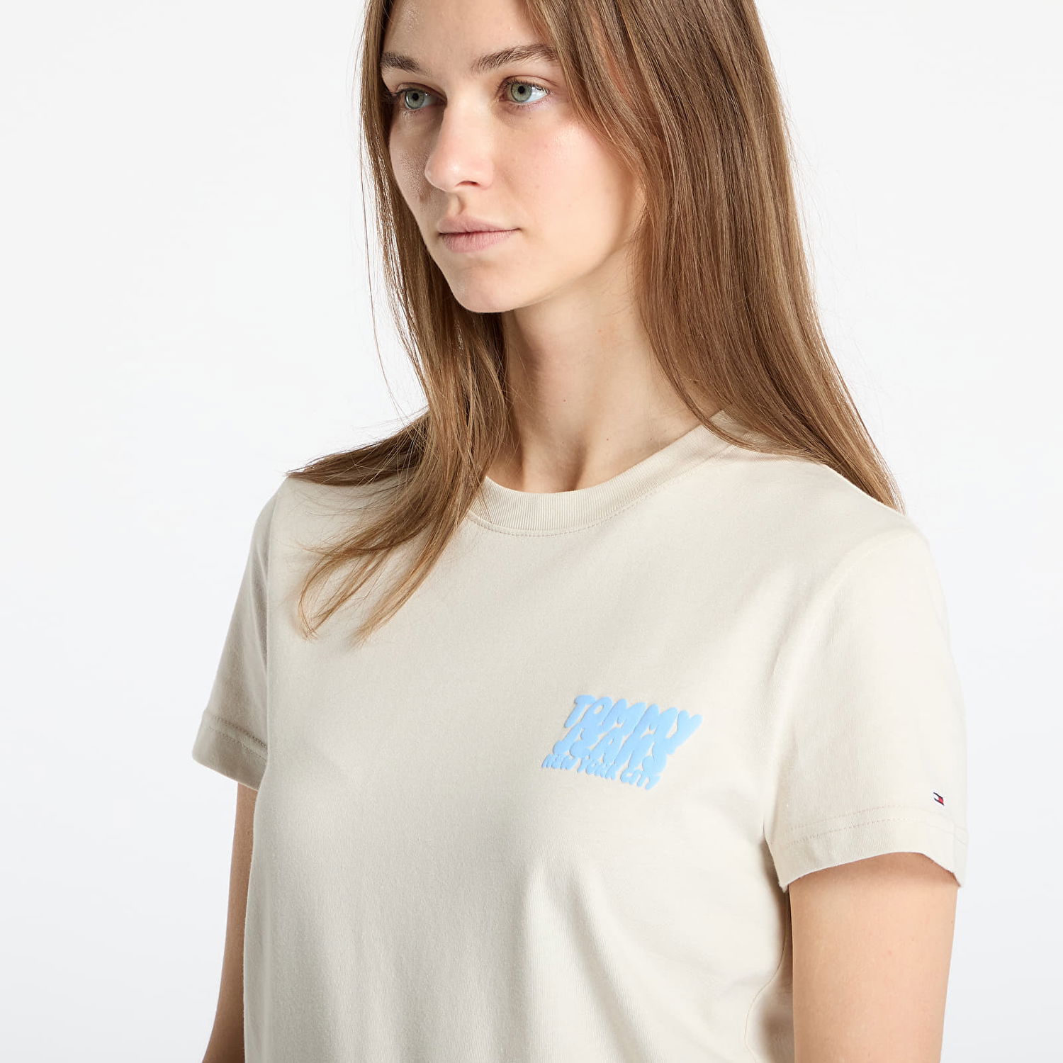 T-shirt Tommy Hilfiger Tommy Jeans Regular Bubble T-Shirt Beige | DW0DW21338 ACG, 1