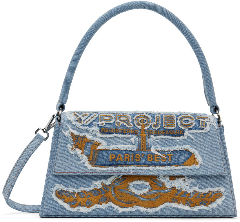 Axelväska Y/PROJECT Shoulder Bag Blå | 620BA003
