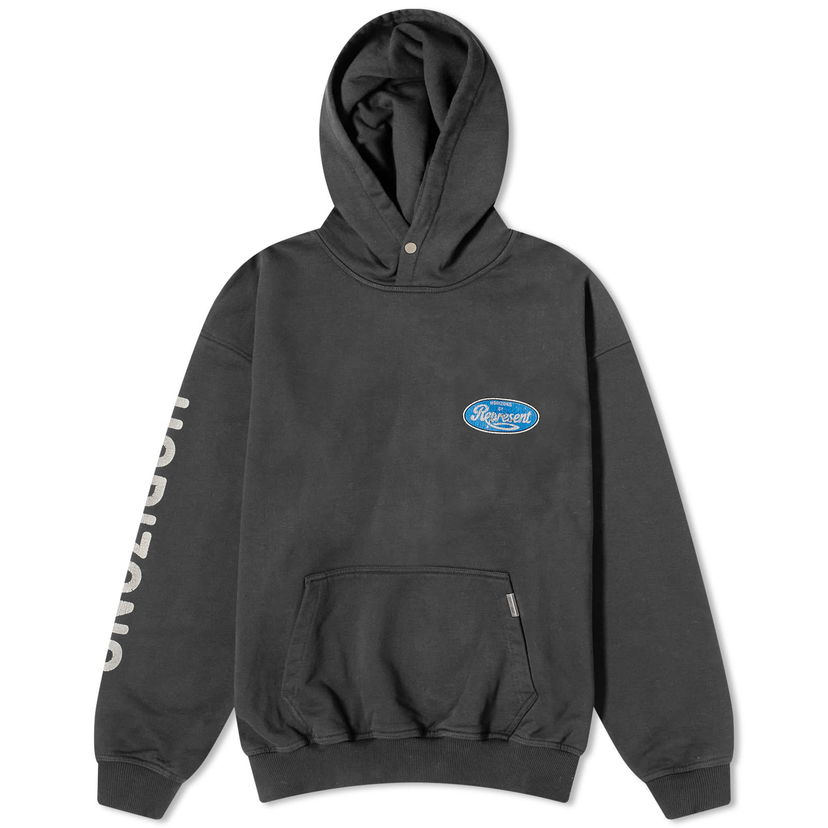 Sweatshirt Represent Clo Parts Hoodie in Aged Svart | MLM403-444