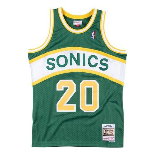 Jersey Mitchell & Ness Mitchell & Ness Swingman Jersey Seattle SuperSonics Gary Payton 1994-95 Grön | SMJYGS18044-SSUKYGN194GPA
