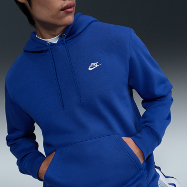 Sweatshirt Nike Nike Club Fleece Hoodie Blå | FN3859-480, 4