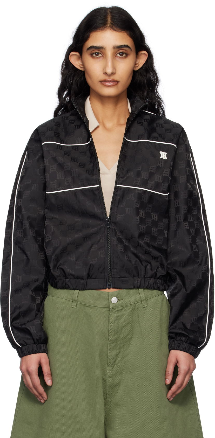 Vindjacka MISBHV MISBHV Monogram Nylon Windbreaker Jacket Svart | 250W402