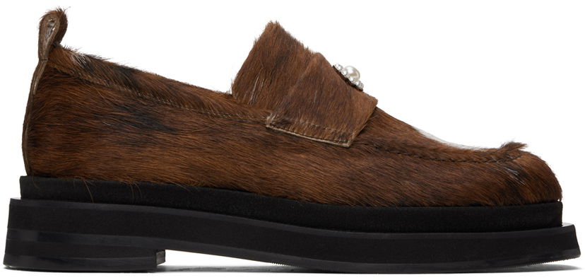 Klä Simone Rocha Simone Rocha Heart Toe Platform Loafers Brun | LOF1PD 0794