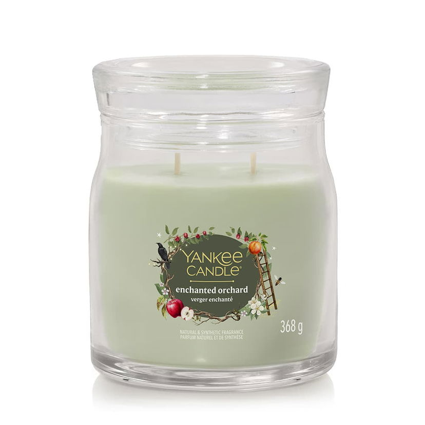 Ljus Yankee Candle Signature Medium Jar 2 Wicks Enchanted Orchard Grön | 43497