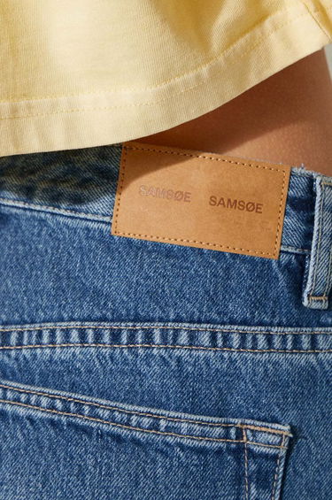 Kjol Samsoe Samsoe Samsoe Samsoe SASHELLY Mini Denim Skirt Blå | F24200020, 4