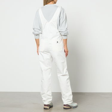 Byxor Carhartt WIP Bib Newcomb Drill Denim Dungarees Vit | I026561, 2
