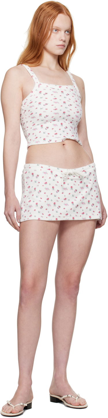 Kjol GUIZIO Guizio Dani Terry Mini Skort Vit | P25309K098, 3
