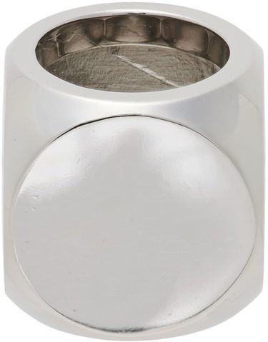 Ringa We11done We11done Logo Dice Ring Metallisk | WD-AJ1-22-704-U-WH, 4