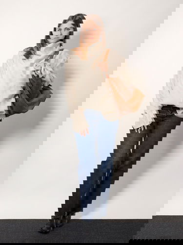 Skjorta TOTEME Draped Neck Blouse Beige | 244WRT0371FB0265116, 1