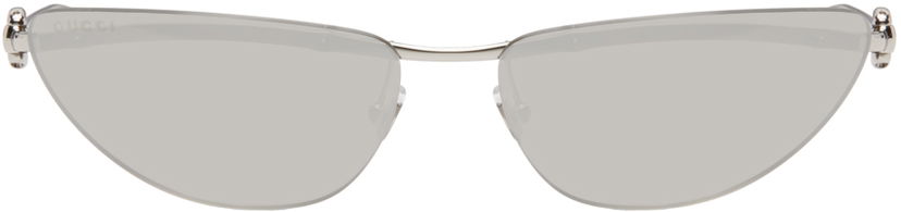 Solglasögon Gucci Silver Cat-Eye Sunglasses Metallisk | GG1701S-002