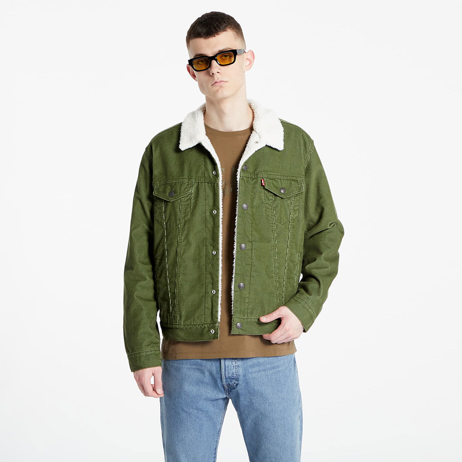 Jacka Levi's Type III Sherpa Trucker Jacket Grön | 16365-0226, 0