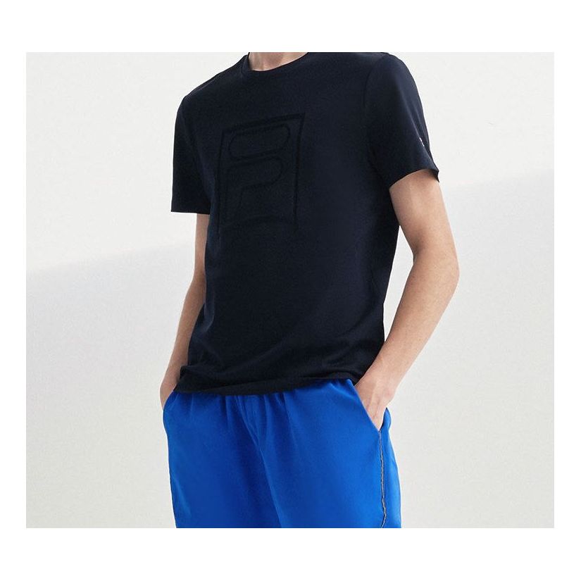T-shirt FILA Men's Embroidered Logo T-Shirt Mörkblå | F11M028159F-NV