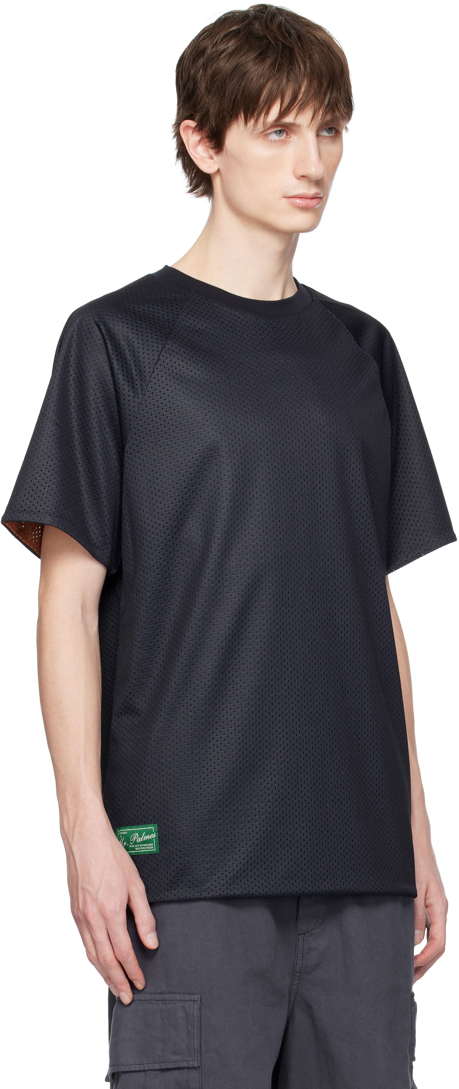 T-shirt Palmes Palmes Mesh Double Reversible T-Shirt Svart | P10-0043-660, 1