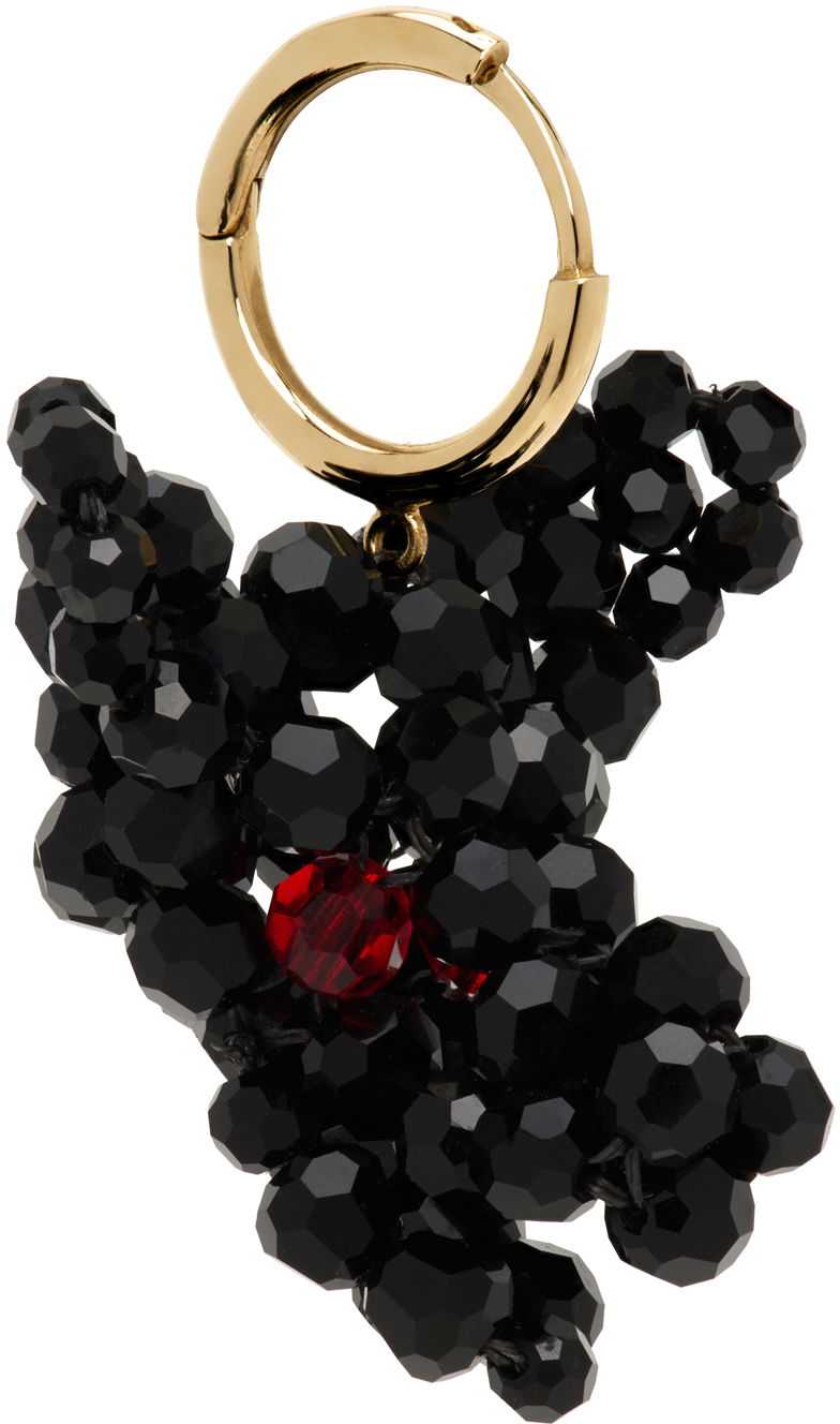Örhängen Simone Rocha Simone Rocha Beaded Creature Single Earring Svart | ERG511 0903, 1