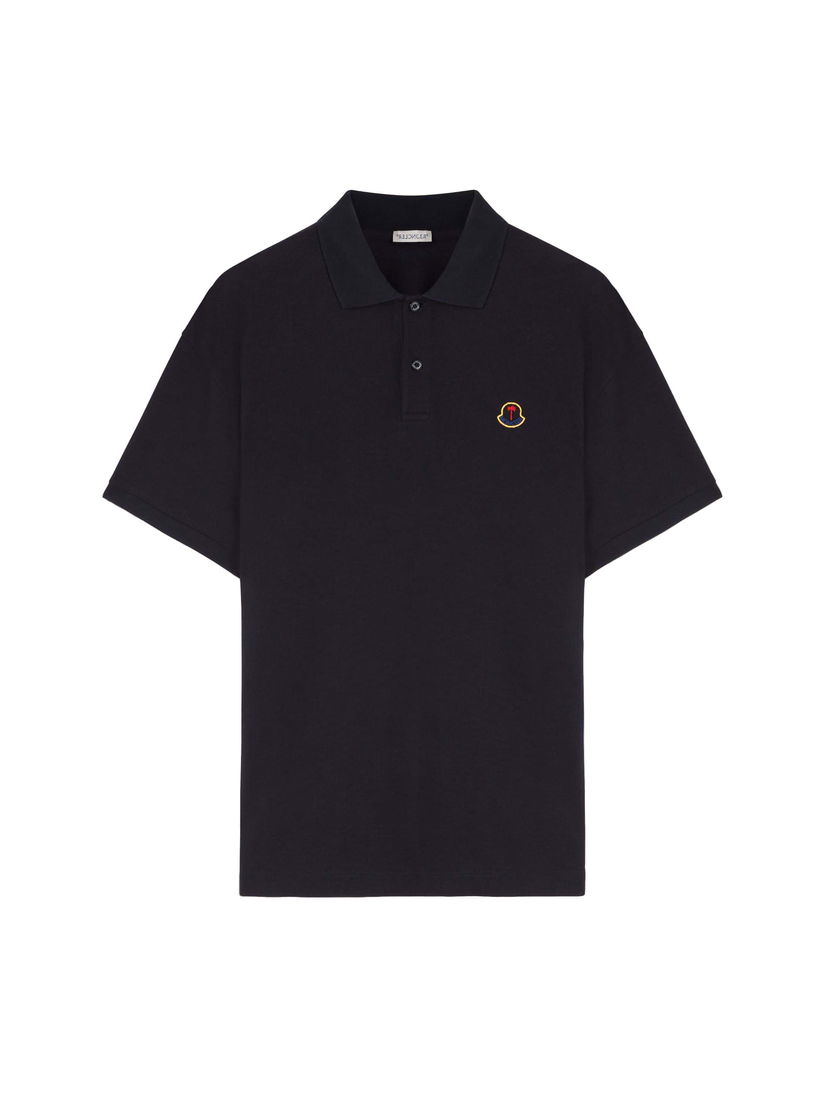 Polotröja Moncler Palm Angels x Logo Polo Shirt Mörkblå | I209L8A00002M3588778 & PMGB023T24FAB0014600