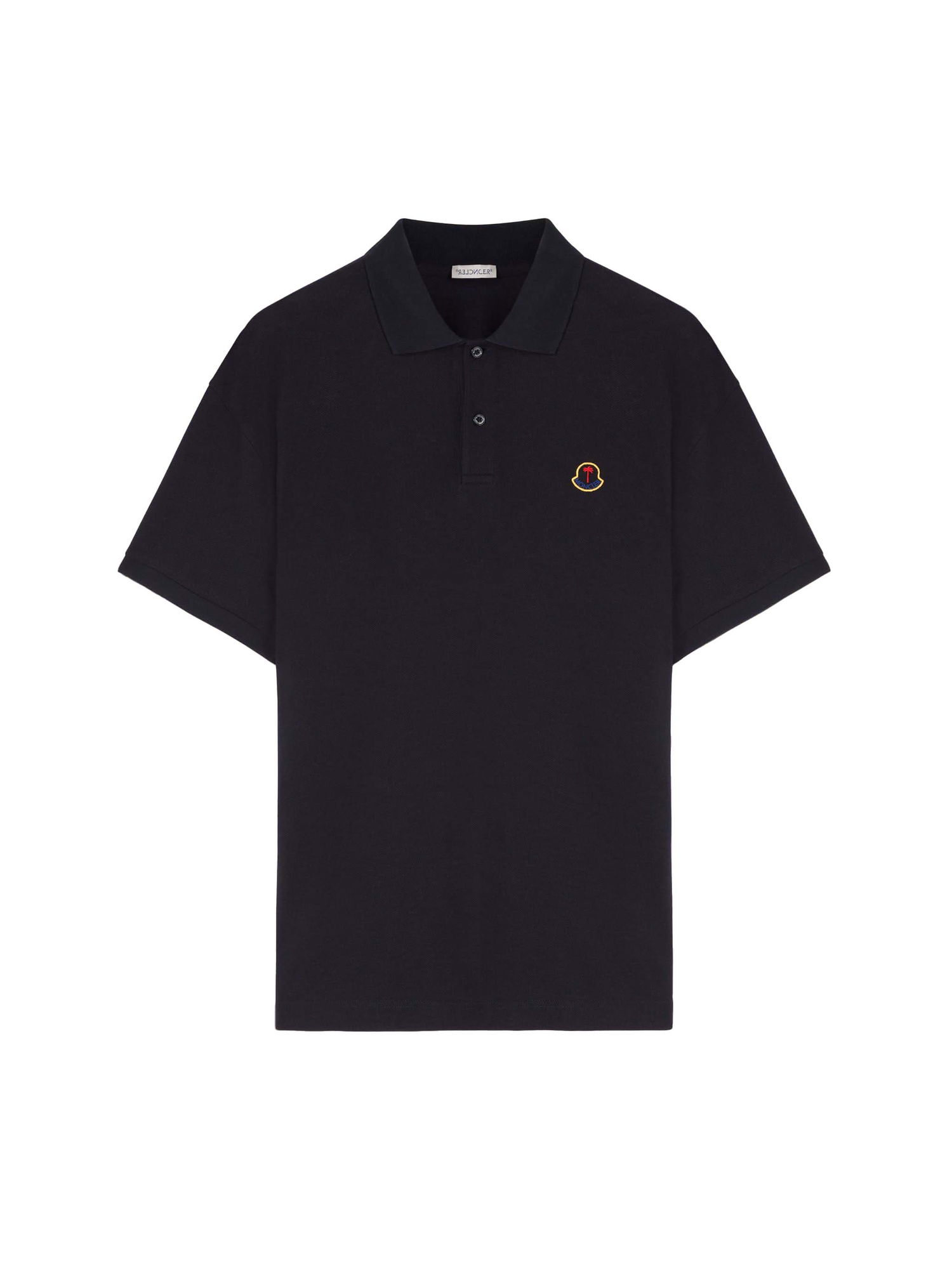 Polotröja Moncler Palm Angels x Logo Polo Shirt Mörkblå | I209L8A00002M3588778 & PMGB023T24FAB0014600, 0