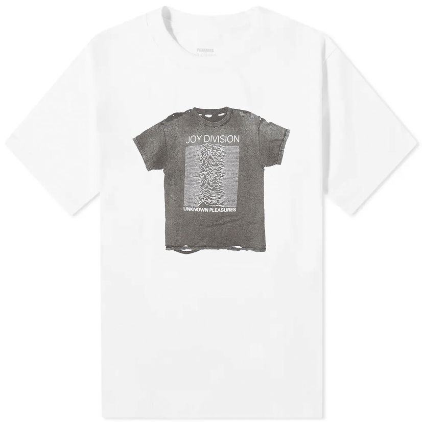 T-shirt Pleasures Broken In T-Shirt Vit | P24JD016-WHITE