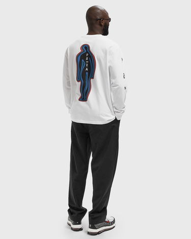 T-shirt By Parra Hotel Graphic Long Sleeve T-Shirt Vit | 54220, 1