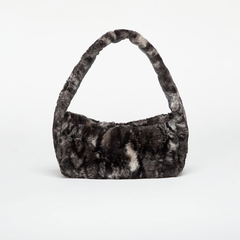 Axelväska adidas Originals Small Faux Fur Shoulder Bag Grå | JY2569