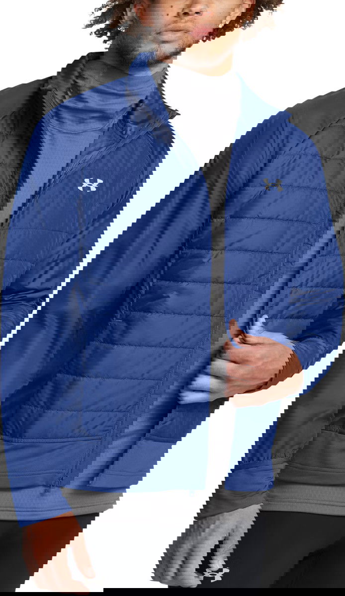 Pufferjacka Under Armour Insulated Running Jacket Blå | 1380868-432