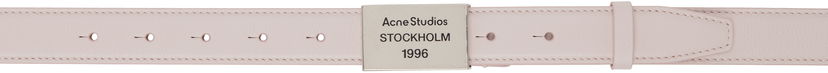 Bälten Acne Studios Acne Studios Logo Plaque Belt Rosa | C80213-