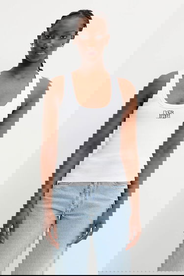 Linne Ksubi KSUBI Stacked Origin Tank Top Vit | WPS24TA005, 0