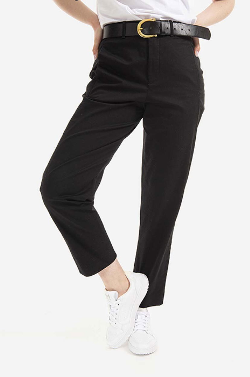 Byxor WOOLRICH Trousers Medium Waist Svart | CFWWTR0118FRUT3028