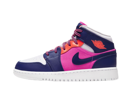 Sneakers och skor Jordan Air Jordan 1 Mid Fire Pink Barely Grape (GS) Purpur | 555112-602