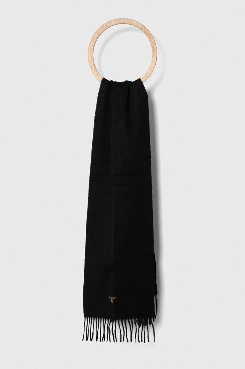 Halsduk Barbour Wool Scarf Svart | USC0008