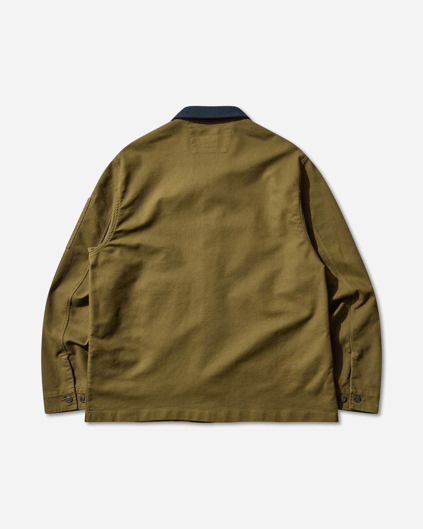 Skjorta C.P. Company Double Satin Utility Overshirt Grön | 19CMOS286A-110471G 652