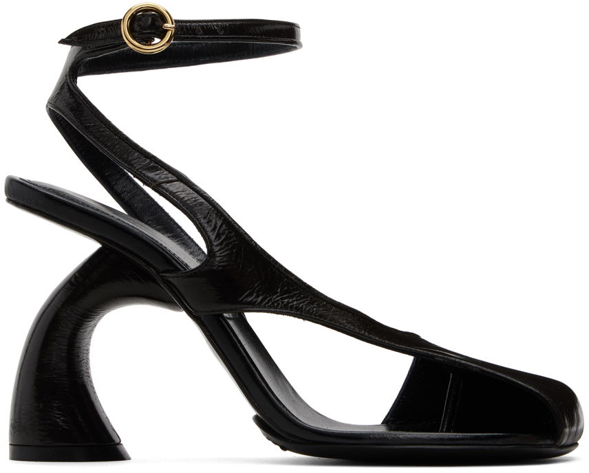 Tillbehör Dries Van Noten Dries Van Noten Patent Heeled Sandals Svart | WS242-679-150, 0