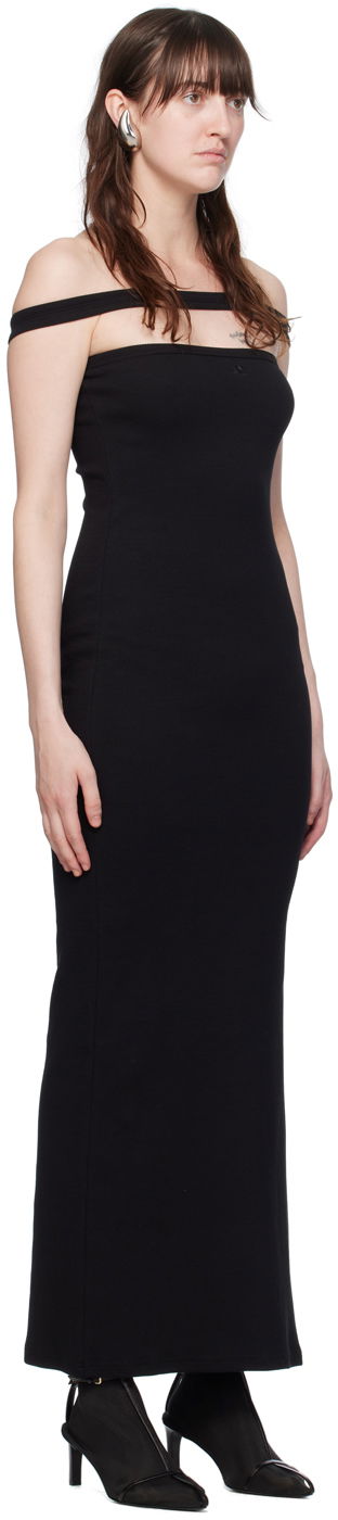 Klä Courrèges Courrèges Hyperbole Off-the-Shoulder Maxi Dress Svart | 224JRO400JS0121, 1
