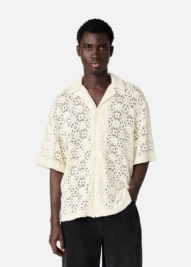 Skjorta AXEL ARIGATO Crochet Shirt Vit | A2903001, 2