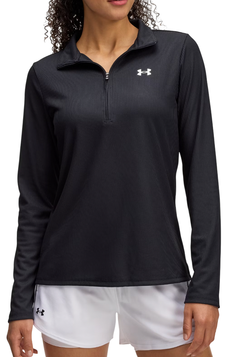 Sweatshirt Under Armour Tech Rib 1/2 Zip Sweatshirt Svart | 1389857-001