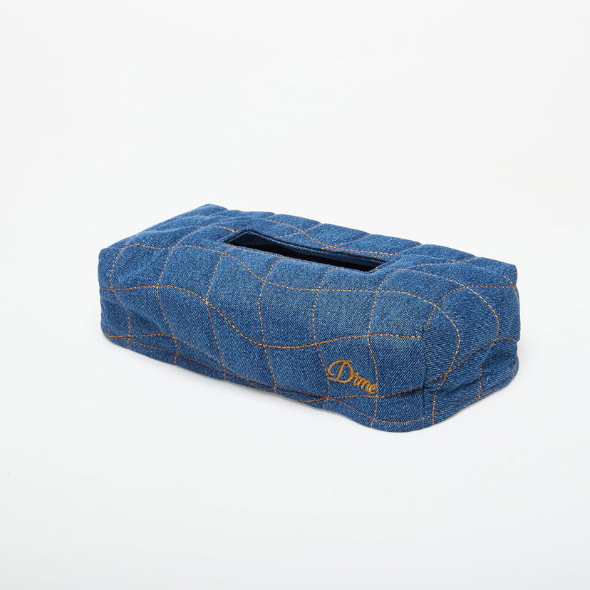 Tillbehör Dime Dime Quilted Tissue Box Cover Blå | DIMEFA2529IND