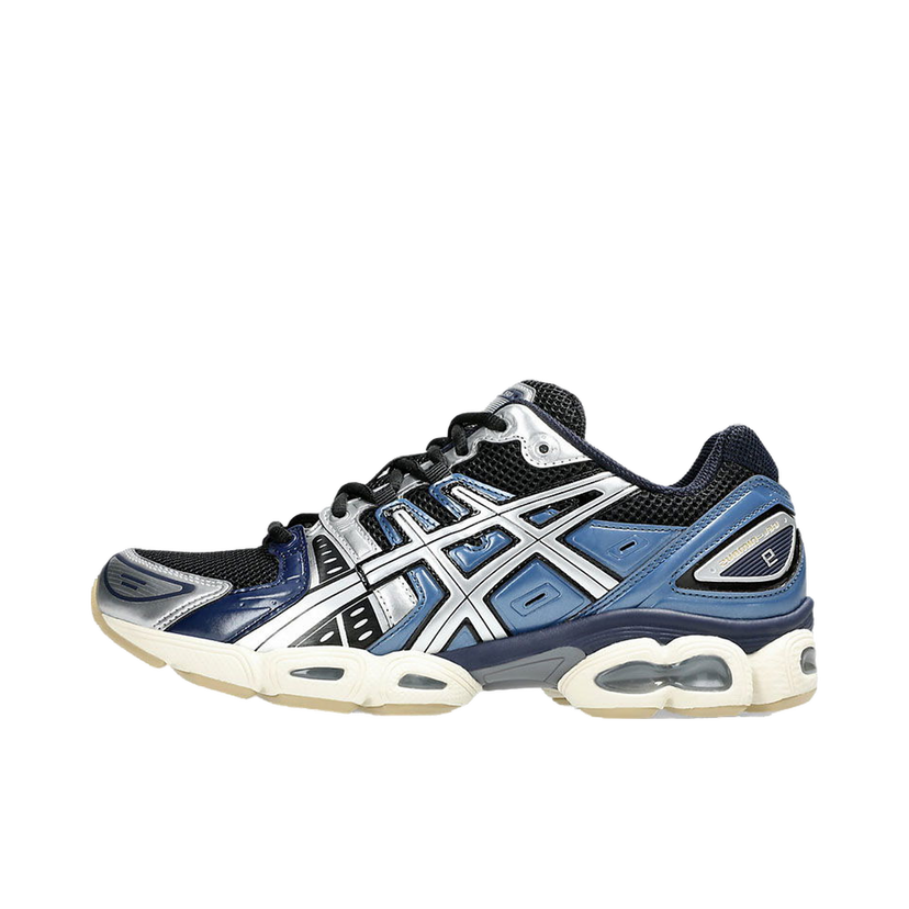 Löpning Asics Gel-Nimbus 9 Black Pure Silver Blue Blå | 1201A424-006