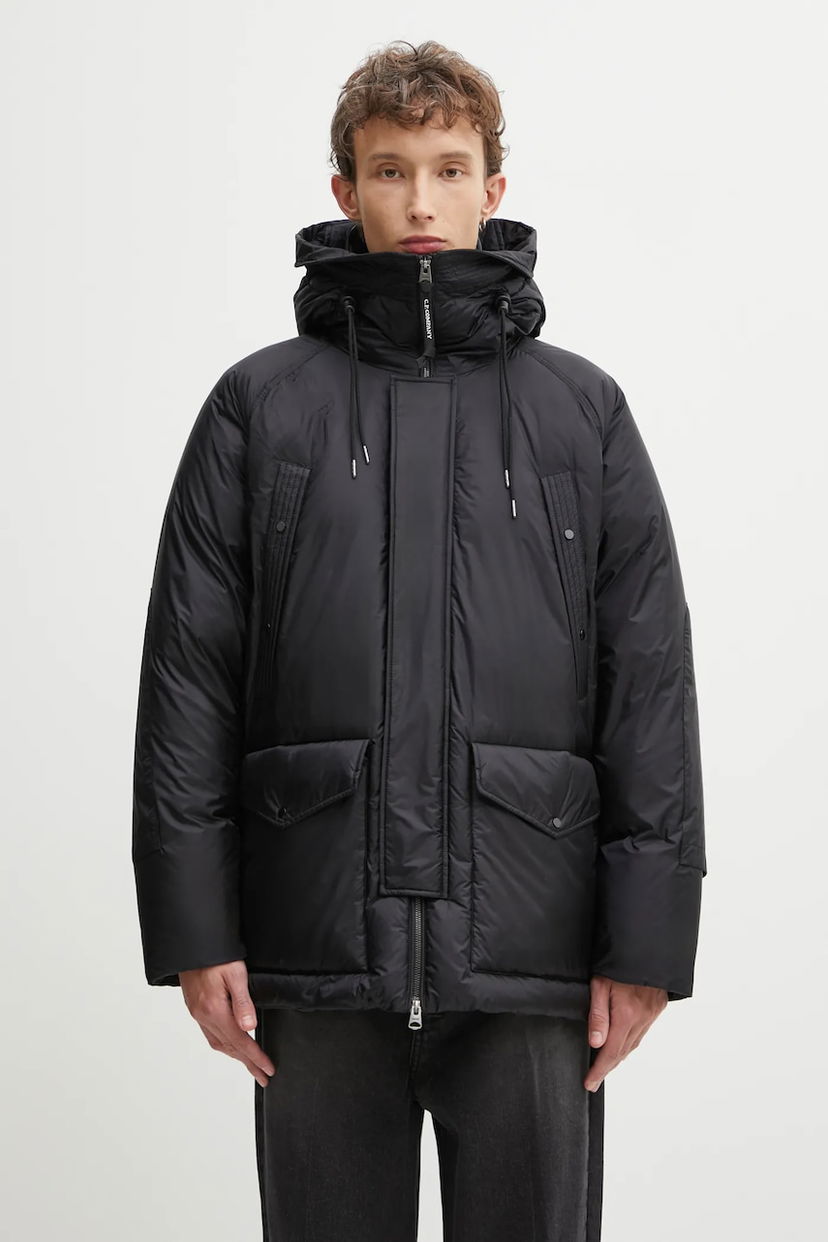 Pufferjacka C.P. Company Hooded Winter Puffer Jacket Svart | 19CMOW184A110467A