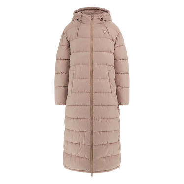 Pufferjacka GUESS Long Puffer Jacket With Hood Beige | V4BL04WFYE2-WTDG, 0