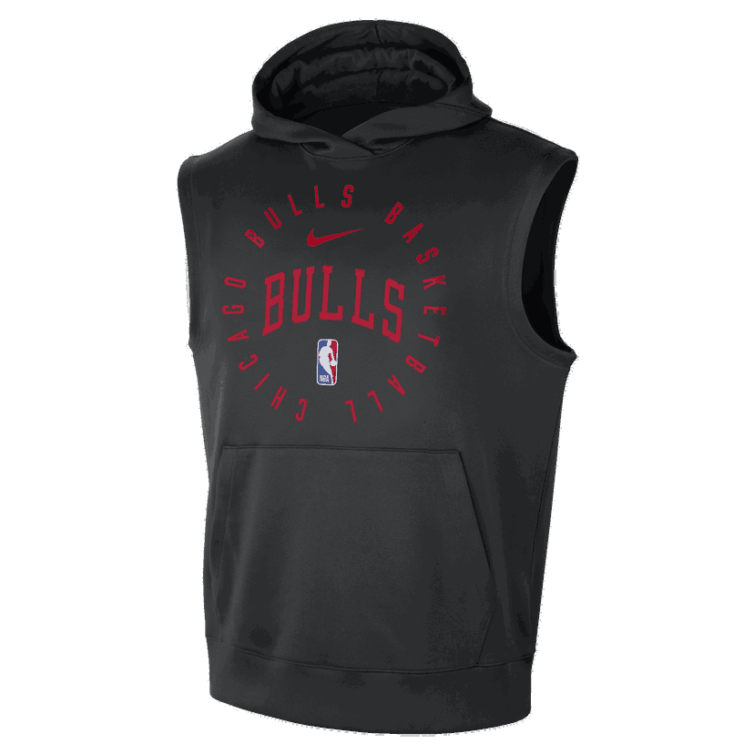 Sweatshirt Nike NBA Chicago Bulls Spotlight Sleeveless Hoodie Svart | HJ9161-010
