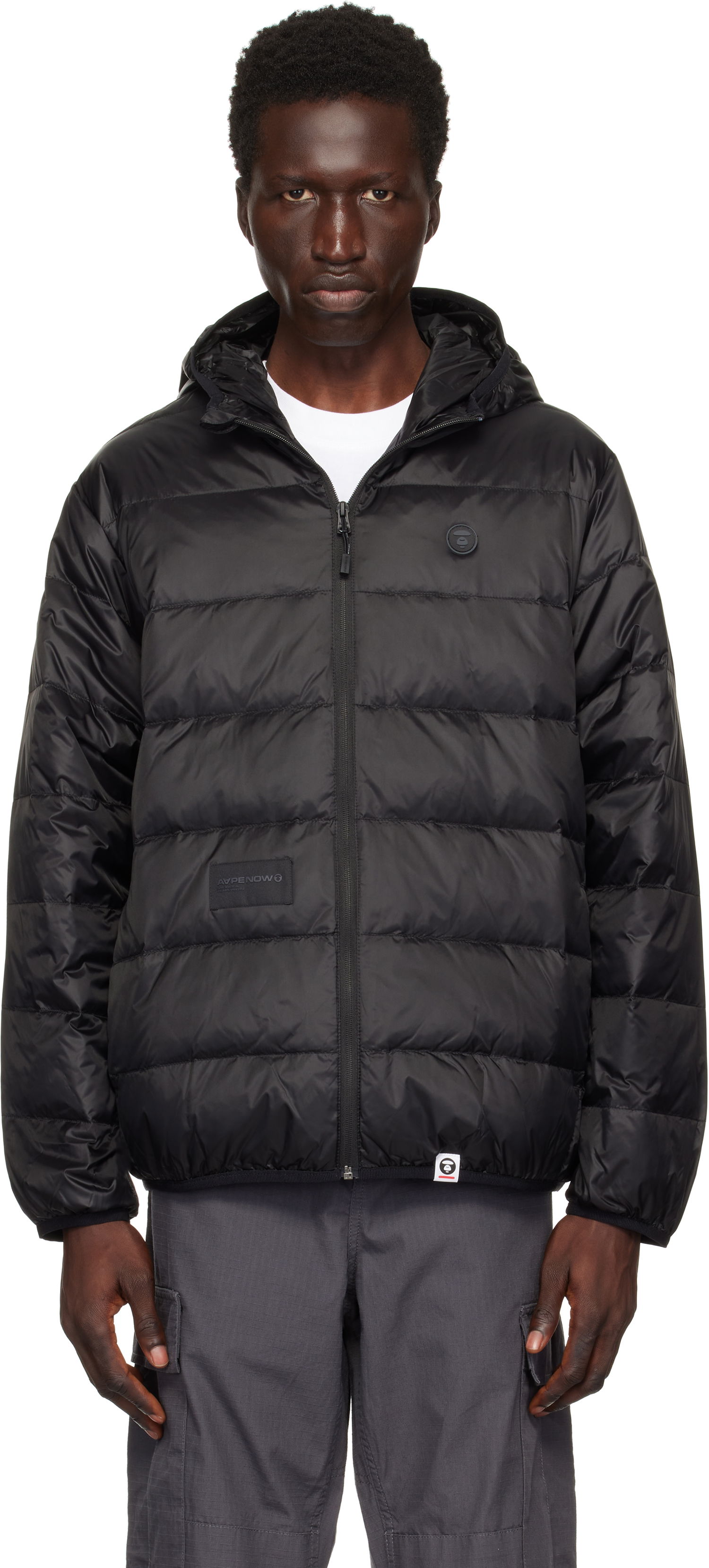 Pufferjacka AAPE by A Bathing Ape AAPE by A Bathing Ape 'AAPE Now' Down Jacket Svart | AAPDNM7652XXNBKX, 0
