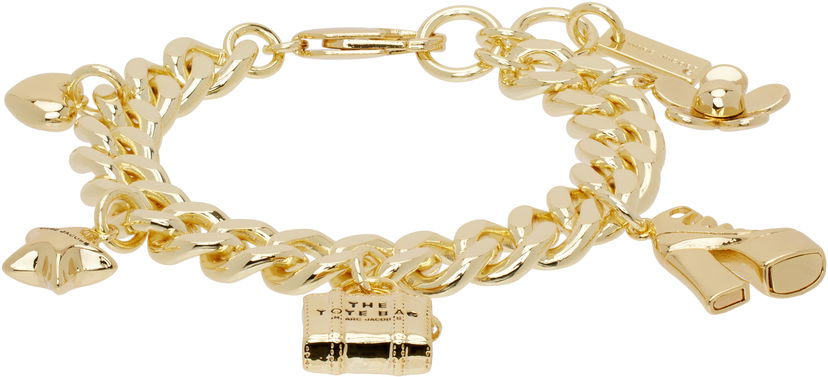 Armband Marc Jacobs Marc Jacobs 'The Mini Icon Charm' Chain Bracelet Metallisk | 2F3JBR001J60